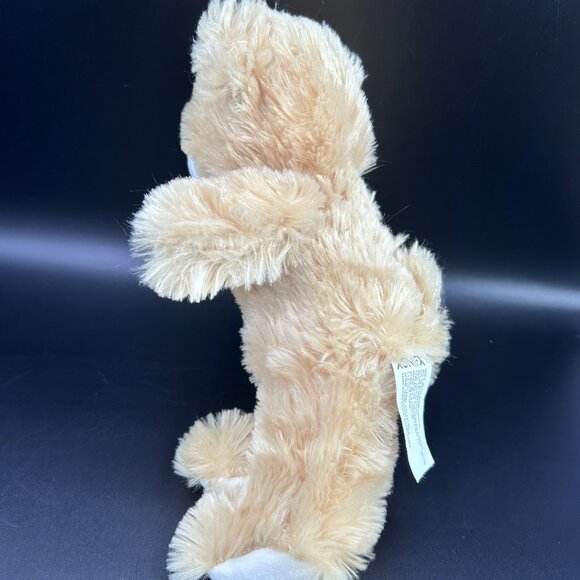 Xenox Smiling Teddy Bear Wearing a Bow Stuffed Animal Plush Toy Beige - Picture 7 of 11